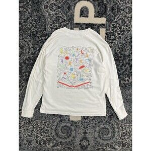 Mens Abercrombie And Fitch Keith Harring Oversized Tshirt Size M White Long